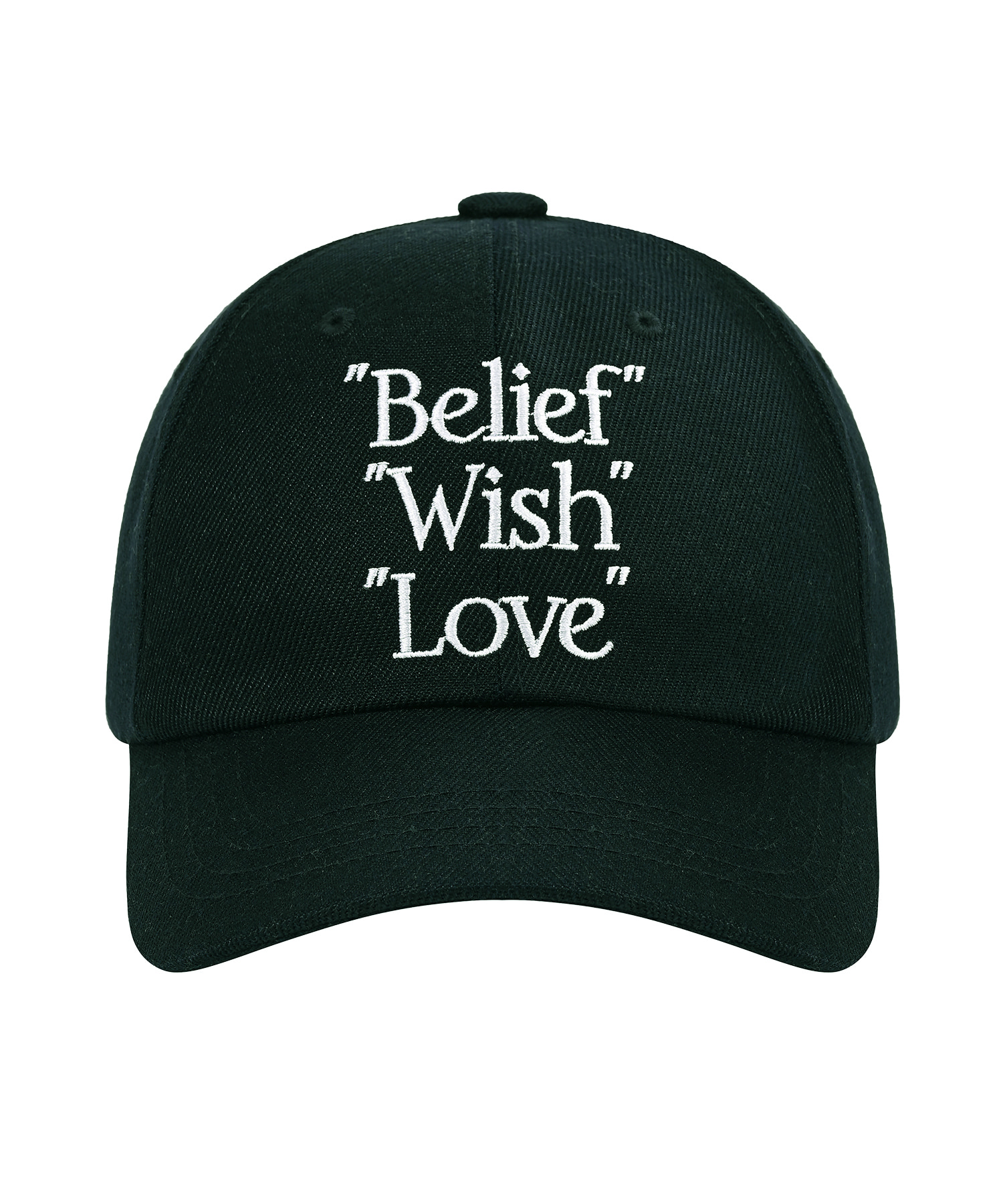 belief wish love chino ball cap in deep green