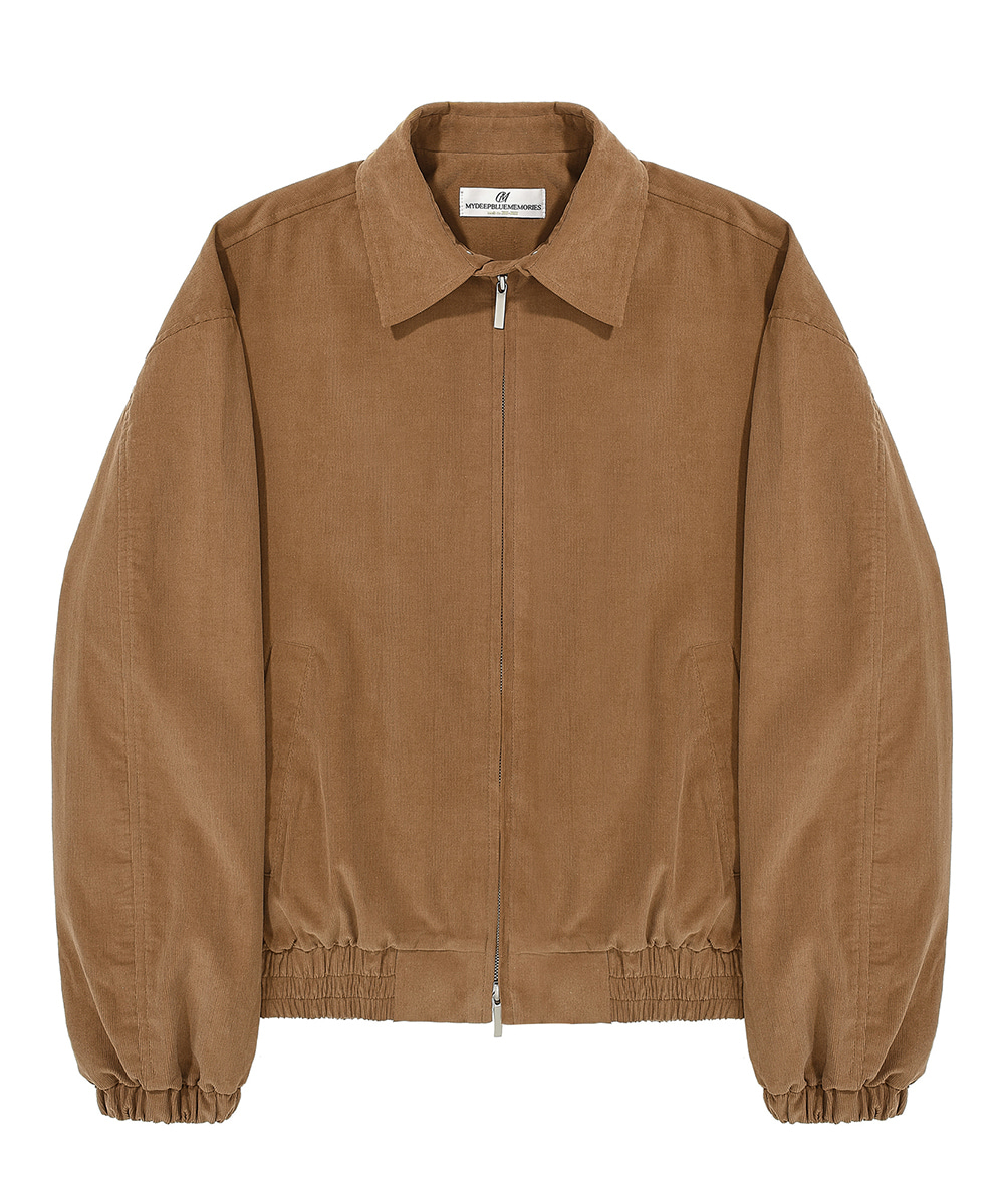 2WAY HIGH BOMBER JACKET in brown